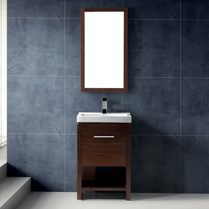 Black small bathroom vanity cabinets CB062